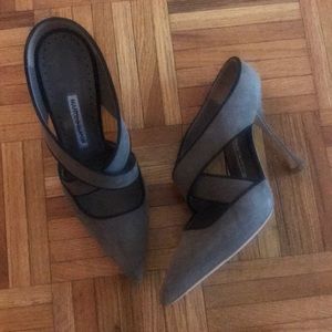 Manolo Blahnik pump mules